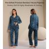 image:imageWiWi Viscose from Bamboo Womens Pajamas Set Super Soft Button Down Top and Pants Sleepwear Cooling Pjs S3XAblue Flowers