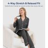 image:imageWiWi Viscose from Bamboo Womens Pajamas Set Super Soft Button Down Top and Pants Sleepwear Cooling Pjs S3XAcharcoal Heather