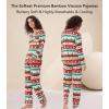 image:imageWiWi Viscose from Bamboo Womens Pajamas Set Super Soft Button Down Top and Pants Sleepwear Cooling Pjs S3XAchristmas