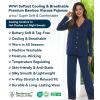 image:imageWiWi Viscose from Bamboo Womens Pajamas Set Super Soft Button Down Top and Pants Sleepwear Cooling Pjs S3XAdark Blue