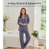 image:imageWiWi Viscose from Bamboo Womens Pajamas Set Super Soft Button Down Top and Pants Sleepwear Cooling Pjs S3XAdark Grey