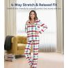 image:imageWiWi Viscose from Bamboo Womens Pajamas Set Super Soft Button Down Top and Pants Sleepwear Cooling Pjs S3XAgreen Plaid