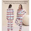 image:imageWiWi Viscose from Bamboo Womens Pajamas Set Super Soft Button Down Top and Pants Sleepwear Cooling Pjs S3XAgreen Plaid