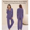 image:imageWiWi Viscose from Bamboo Womens Pajamas Set Super Soft Button Down Top and Pants Sleepwear Cooling Pjs S3XAlavender