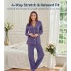image:imageWiWi Viscose from Bamboo Womens Pajamas Set Super Soft Button Down Top and Pants Sleepwear Cooling Pjs S3XAlavender