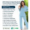 image:imageWiWi Viscose from Bamboo Womens Pajamas Set Super Soft Button Down Top and Pants Sleepwear Cooling Pjs S3XApale Blue