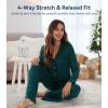 image:imageWiWi Viscose from Bamboo Womens Pajamas Set Super Soft Button Down Top and Pants Sleepwear Cooling Pjs S3XApeacock Green