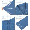 image:imageWiWi Viscose from Bamboo Womens Pajamas Set Super Soft Button Down Top and Pants Sleepwear Cooling Pjs S3XAprussian Blue