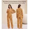 image:imageWiWi Viscose from Bamboo Womens Pajamas Set Super Soft Button Down Top and Pants Sleepwear Cooling Pjs S3XApumpkin Spider on Orange