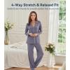 image:imageWiWi Viscose from Bamboo Womens Pajamas Set Super Soft Button Down Top and Pants Sleepwear Cooling Pjs S3XApurplish Grey