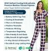 image:imageWiWi Viscose from Bamboo Womens Pajamas Set Super Soft Button Down Top and Pants Sleepwear Cooling Pjs S3XAred Stripe Plaid
