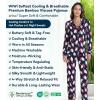 image:imageWiWi Viscose from Bamboo Womens Pajamas Set Super Soft Button Down Top and Pants Sleepwear Cooling Pjs S3XAsanta Claus on Navy