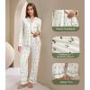 image:imageWiWi Viscose from Bamboo Womens Pajamas Set Super Soft Button Down Top and Pants Sleepwear Cooling Pjs S3XAski