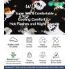 image:imageWiWi Viscose from Bamboo Womens Pajamas Set Super Soft Button Down Top and Pants Sleepwear Cooling Pjs S3XAwhite Ghost on Black