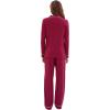 image:imageWiWi Viscose from Bamboo Womens Pajamas Set Super Soft Button Down Top and Pants Sleepwear Cooling Pjs S3XAwine