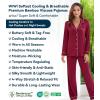 image:imageWiWi Viscose from Bamboo Womens Pajamas Set Super Soft Button Down Top and Pants Sleepwear Cooling Pjs S3XAwine