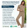 image:imageWiWi Viscose from Bamboo Womens Pajamas Set Super Soft Button Down Top and Pants Sleepwear Cooling Pjs S3XBbrown Leopard
