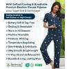 image:imageWiWi Viscose from Bamboo Womens Pajamas Set Super Soft Button Down Top and Pants Sleepwear Cooling Pjs S3XBdark Navy Star