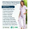 image:imageWiWi Viscose from Bamboo Womens Pajamas Set Super Soft Button Down Top and Pants Sleepwear Cooling Pjs S3XBgreyPeony