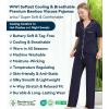 image:imageWiWi Viscose from Bamboo Womens Pajamas Set Super Soft Button Down Top and Pants Sleepwear Cooling Pjs S3XBnavyWhite Dots