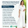 image:imageWiWi Viscose from Bamboo Womens Pajamas Set Super Soft Button Down Top and Pants Sleepwear Cooling Pjs S3XBpure White