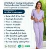 image:imageWiWi Viscose from Bamboo Womens Pajamas Set Super Soft Button Down Top and Pants Sleepwear Cooling Pjs S3XBtaro Purple