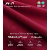 image:imageWiWi Nightgowns for Women Super Soft Sleepwear Long Sleeve V Neck Nightshirts Viscose from Bamboo Cooling Nightdress SXXLAwine Red