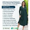 image:imageWiWi Nightgowns for Women Super Soft Sleepwear Long Sleeve V Neck Nightshirts Viscose from Bamboo Cooling Nightdress SXXLBblackish Green