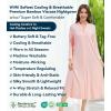 image:imageWiWi Nightgowns for Women Super Soft Sleepwear Long Sleeve V Neck Nightshirts Viscose from Bamboo Cooling Nightdress SXXLBcream Pink