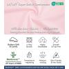 image:imageWiWi Nightgowns for Women Super Soft Sleepwear Long Sleeve V Neck Nightshirts Viscose from Bamboo Cooling Nightdress SXXLBcream Pink