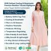 image:imageWiWi Nightgowns for Women Super Soft Sleepwear Long Sleeve V Neck Nightshirts Viscose from Bamboo Cooling Nightdress SXXLBcream Pink