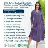 image:imageWiWi Nightgowns for Women Super Soft Sleepwear Long Sleeve V Neck Nightshirts Viscose from Bamboo Cooling Nightdress SXXLBlavender