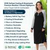 image:imageWiWi Nightgowns for Women Super Soft Sleepwear Long Sleeve V Neck Nightshirts Viscose from Bamboo Cooling Nightdress SXXLCblack