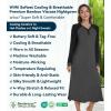 image:imageWiWi Nightgowns for Women Super Soft Sleepwear Long Sleeve V Neck Nightshirts Viscose from Bamboo Cooling Nightdress SXXLCcharcoal Heather