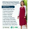 image:imageWiWi Nightgowns for Women Super Soft Sleepwear Long Sleeve V Neck Nightshirts Viscose from Bamboo Cooling Nightdress SXXLCwine Red