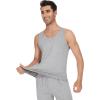 image:imageWiWi Viscose from Bamboo Mens Tank TShirt Soft Crewneck Undershirts Moisture Wicking Sleeveless Tanks Undershirt SXXLAlight Heather Grey