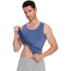 image:imageWiWi Viscose from Bamboo Mens Tank TShirt Soft Crewneck Undershirts Moisture Wicking Sleeveless Tanks Undershirt SXXLAmoonlight Blue