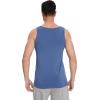 image:imageWiWi Viscose from Bamboo Mens Tank TShirt Soft Crewneck Undershirts Moisture Wicking Sleeveless Tanks Undershirt SXXLAmoonlight Blue