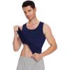 image:imageWiWi Viscose from Bamboo Mens Tank TShirt Soft Crewneck Undershirts Moisture Wicking Sleeveless Tanks Undershirt SXXLAnavy