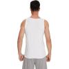 image:imageWiWi Viscose from Bamboo Mens Tank TShirt Soft Crewneck Undershirts Moisture Wicking Sleeveless Tanks Undershirt SXXLAraw White