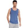 image:imageWiWi Viscose from Bamboo Mens Tank TShirt Soft Crewneck Undershirts Moisture Wicking Sleeveless Tanks Undershirt SXXLAmoonlight Blue