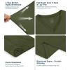 image:imageWiWi Viscose from Bamboo Pajamas Set for Women Super Soft Short Sleeve Cooling Summer Plus Size Pjs Sets Sleepwear S4XAarmy Green