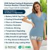 image:imageWiWi Viscose from Bamboo Pajamas Set for Women Super Soft Short Sleeve Cooling Summer Plus Size Pjs Sets Sleepwear S4XAblue Floral