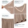 image:imageWiWi Viscose from Bamboo Pajamas Set for Women Super Soft Short Sleeve Cooling Summer Plus Size Pjs Sets Sleepwear S4XAcamel