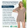 image:imageWiWi Viscose from Bamboo Pajamas Set for Women Super Soft Short Sleeve Cooling Summer Plus Size Pjs Sets Sleepwear S4XAcamel