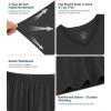 image:imageWiWi Viscose from Bamboo Pajamas Set for Women Super Soft Short Sleeve Cooling Summer Plus Size Pjs Sets Sleepwear S4XAcharcoal Heather