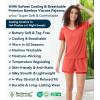 image:imageWiWi Viscose from Bamboo Pajamas Set for Women Super Soft Short Sleeve Cooling Summer Plus Size Pjs Sets Sleepwear S4XAcoral