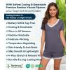 image:imageWiWi Viscose from Bamboo Pajamas Set for Women Super Soft Short Sleeve Cooling Summer Plus Size Pjs Sets Sleepwear S4XAdark Grey