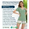 image:imageWiWi Viscose from Bamboo Pajamas Set for Women Super Soft Short Sleeve Cooling Summer Plus Size Pjs Sets Sleepwear S4XAgreen Floral
