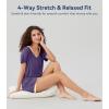 image:imageWiWi Viscose from Bamboo Pajamas Set for Women Super Soft Short Sleeve Cooling Summer Plus Size Pjs Sets Sleepwear S4XAlavender
